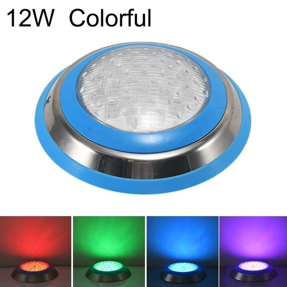 12W LED Luce subacquea per piscina a parete in acciaio inox a parete (luce colorata)