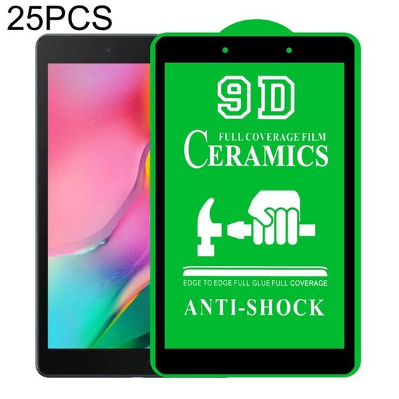 Per Samsung Galaxy Tab A 8.0 2019 T290 / T295 25 PCS 9D Full Screen Pellicola intera in ceramica