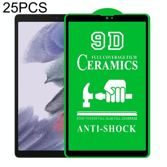 Per Samsung Galaxy Tab A7 Lite 8.7 pollici T225 25 PCS 9D Full Schermo intero Pellicola in ceramica