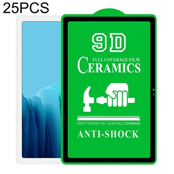 Per Samsung Galaxy Tab A7 10.4 2020 T500 Wifi 25pcs 9D Full Screen Pellicola in ceramica a colla intera
