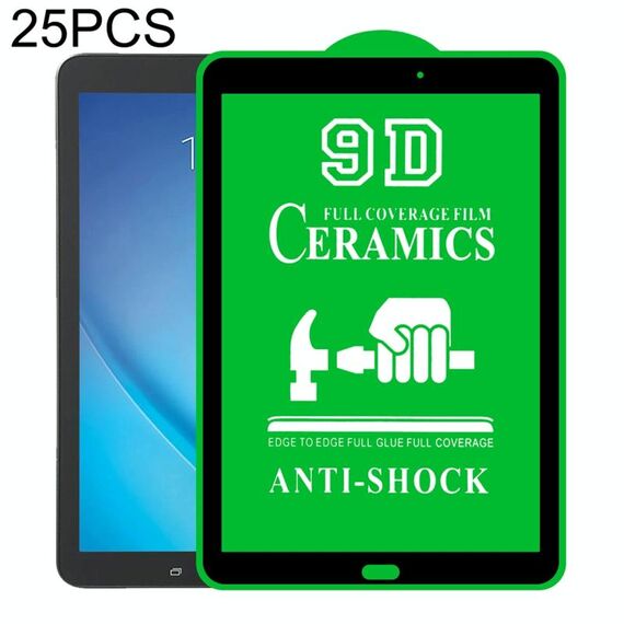 Per Samsung Galaxy Tab E 9.6 T560 / T561 25 PCS 9D Full Screen Pellicola intera Pellicola in ceramica