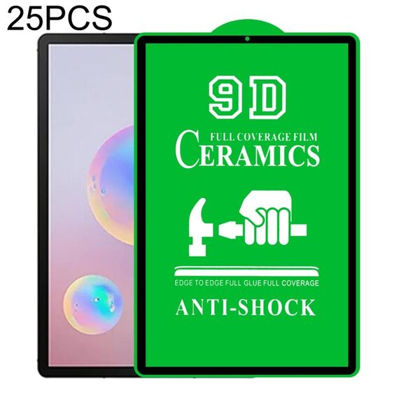 Per Samsung Galaxy Tab S6 10.5 pollici T720 / T725 / T860 / T865 25 PCS 9D Full Screen full colla in ceramica