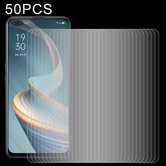Per OPPO RENO4 Z 5G 50 PCS 0,26 mm 9h 2,5D film in vetro temperato