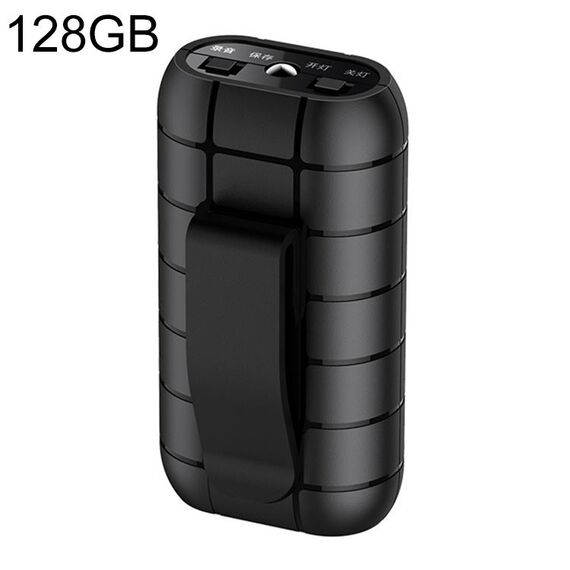 B800li Clip-on HD Riduzione della riduzione della riduzione della riduzione della penna, supporto della scheda TF e della registrazione one-Key & OTG, Capacità: 128 GB (Nero)