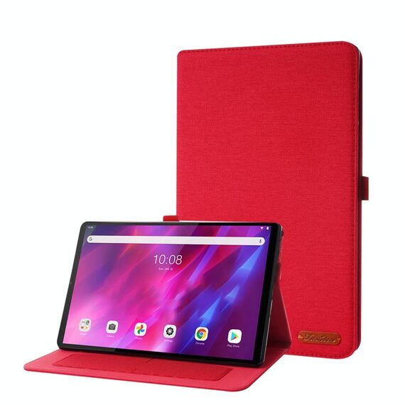 Per Lenovo Tab Tab K10 Text Text Struttura orizzontale flip in pelle TPU con supporto (rosso)
