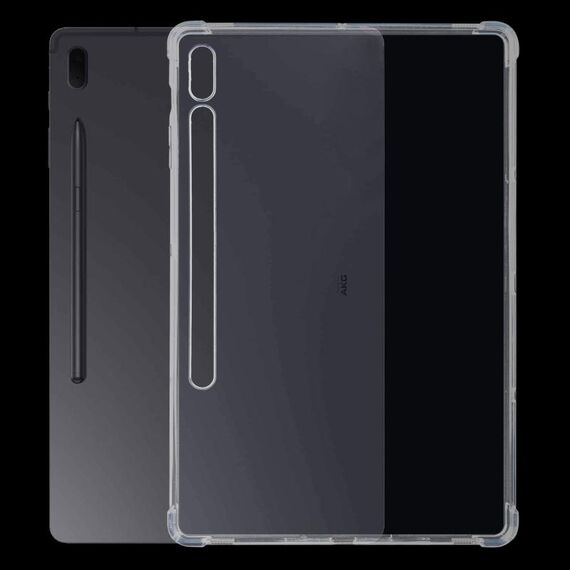 Per Samsung Galaxy Tab S8 / Galaxy Tab S7 T870 / T875 3mm Cassa TPU trasparente antiurto a quattro angoli (trasparente)