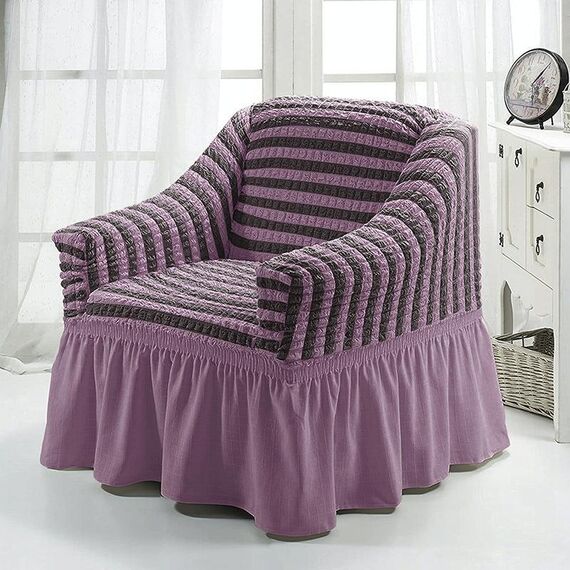 Four Seasons Universal Elastic Coverage Gonna Style Style Sofà Cover, Dimensioni: Single S 90-140cm (Viola a due colori)