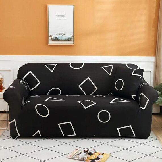 Doppio sedile Soggiorno Four Seasons Elastico Copertura completa Cover antiscivolo Cover, Dimensioni: 145 x 185 cm (Jimmy)