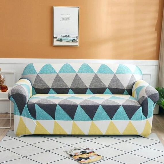 Doppio sedile Soggiorno Four Seasons Elastic Copertura intera Cover antiscivolo Cover, Dimensioni: 145 x 185 cm (Krall)