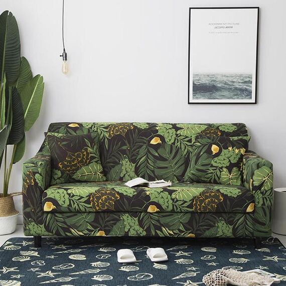 Doppio sedile Soggiorno Four Seasons Elastico Copertura completa Cover antiscivolo Cover, Dimensioni: 145 x 185 cm (luglio)