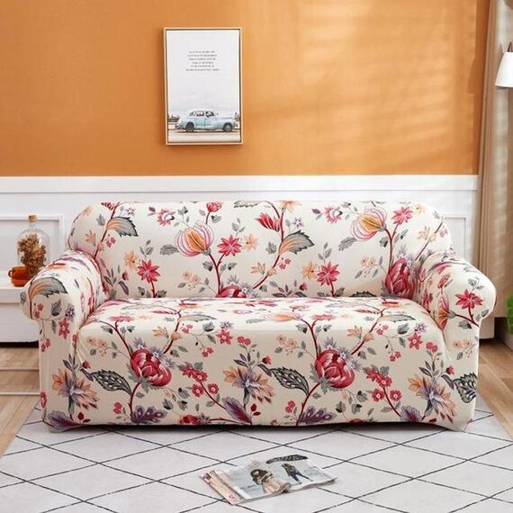 Doppio sedile Soggiorno Four Seasons Elastic Copertura completa Cover antiscivolo Cover, Dimensioni: 145 x 185 cm (Joanna)