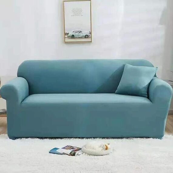 Four Seasons Solid Color Elastic Foull Coverage Cover antiscivolo Cover (Lago Blue)