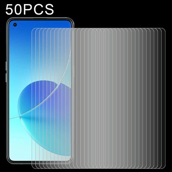 Per OPPO RENO6 4G / RENO6 Z 50 PCS 0.26mm 9h 2.5D film in vetro temperato