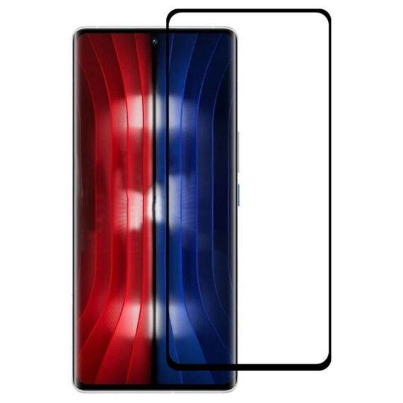 Per vivo Iqoo 8 Pro 3D bordo curvo a schermo intero film in vetro temperato (nero)