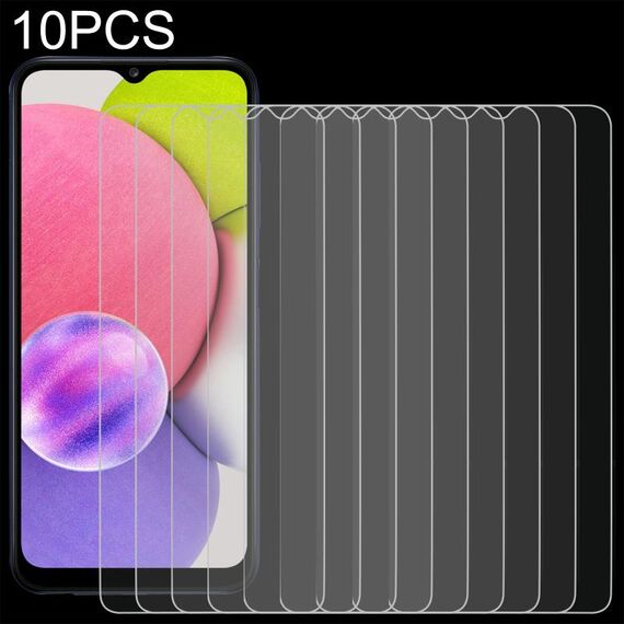 Per Samsung Galaxy A03S / A03 Core 10 PCS 0,26 mm 9h 2,5D film in vetro temperato
