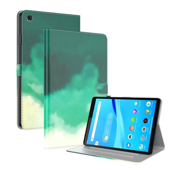 Per Lenovo TAB M8 (HD) TB-8505F 8505X / M8 (FHD) 8,0 Tensione ACQUATOR SHOCK PELLE SENTIRE MAGNETICO Horizontal flip custodia in pelle PU con supporto (verde)
