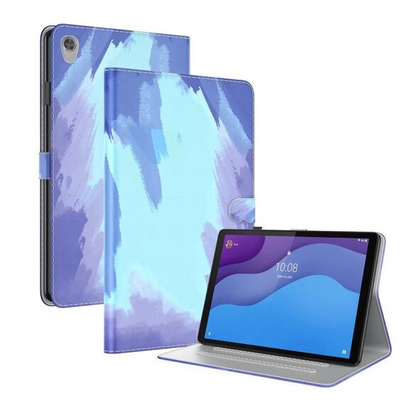 Per Lenovo Tab M10 HD Gen 2 TB-X306X, TB-X306F 10.1 TB-X306F 10.1 Tensione ACQUATORE ACQUATORE SENTIRE SENTIRE MAGNETICO Horizontal flip custodia in pelle PU con supporto (blu)