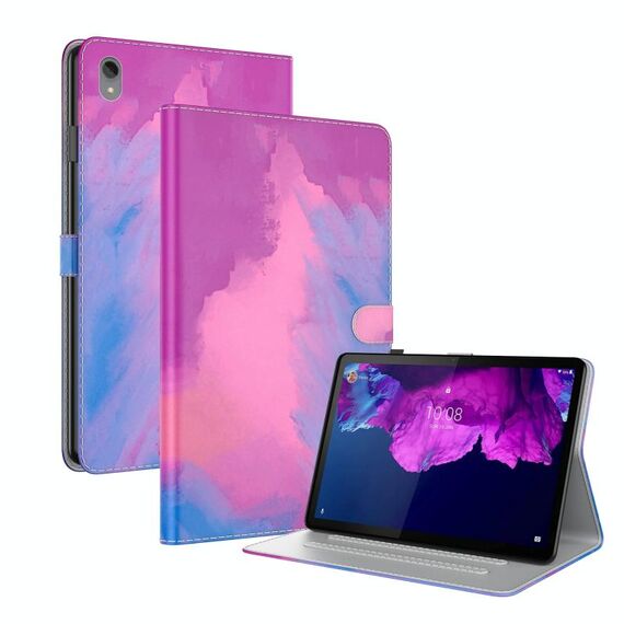 Per Lenovo Tab P11 TB-J606F 11 pollici Tensione ACQUATOR SHOCK SENTIONE SENTIONE MAGNETICO Horizontal flip custodia in pelle PU con supporto (viola)