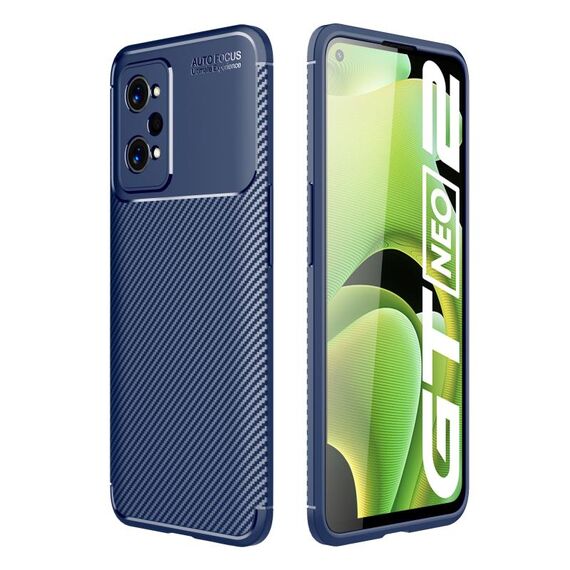 Per OPPO Realme GT Neo2 in fibra di carbonio Texture in fibra di carbonio Antiopricoltore