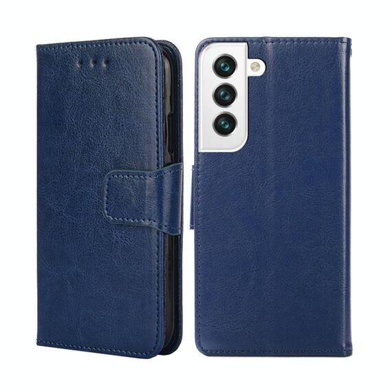 Per Samsung Galaxy S22 + 5G Caso di cuoio orizzontale in pelle orizzontale con titolare e slot per schede e portafoglio (Royal Blue)