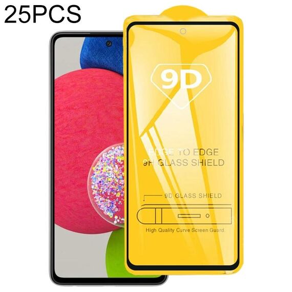 Per Samsung Galaxy A52S 5G 25 PCS 9D full colla a schermo intero schermo in vetro temperato