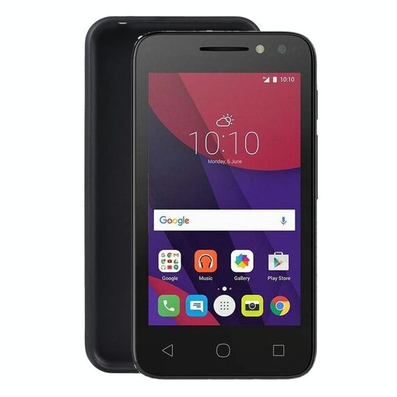 Cassa del telefono TPU per Alcatel PIXI 4 4.0 (nero)