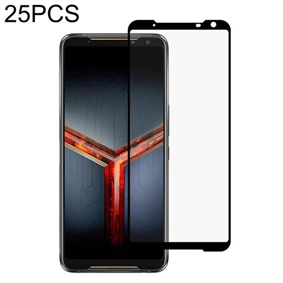 Per ASUS Rog Phone II ZS660KL 25 PCS Pellicola intera Cover full coperchio protettiva in vetro temperato