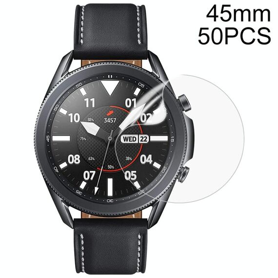 Per Samsung Galaxy Watch 3 45mm 50 PCS Soft Hydrogel Film Protector dello schermo dell'orologio