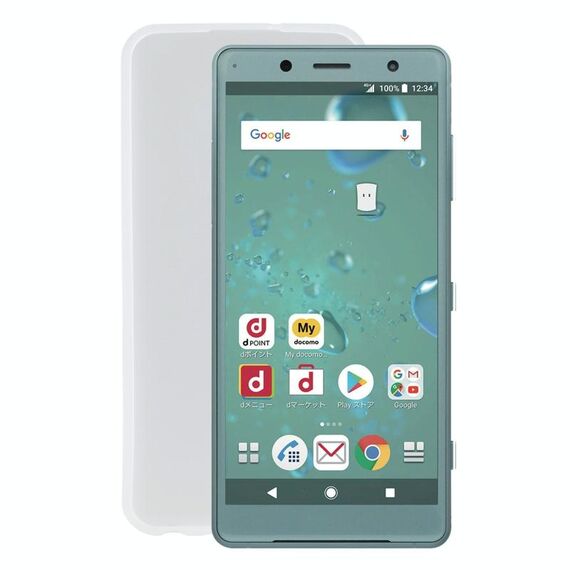 Cassa del telefono TPU per Sony Xperia XZ2 compatto (bianco trasparente)