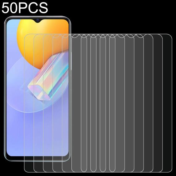 Film di vetro temperato da 50 pezzi 0.26mm 9h 2.5D per vivo y51a