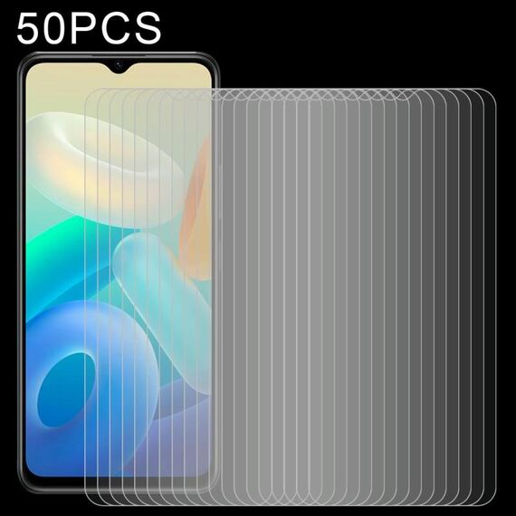Film di vetro temperato da 50 pezzi 0.26mm 9h 2.5D per vivo y76s