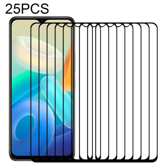 25 PCS Pellicola di vetro del coperchio del coperchio della colla a 25 pezzi per vivo Y76s