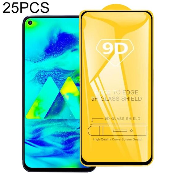 Film in vetro temperato a schermo intero da 25 PCS 9D per Samsung Galaxy M40