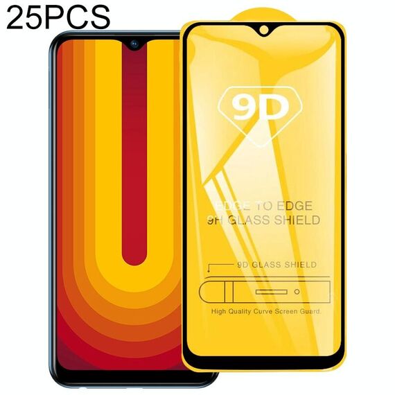 25 PCS 9D Pellicola in vetro temperato a schermo intero per vivo u10 / u3x