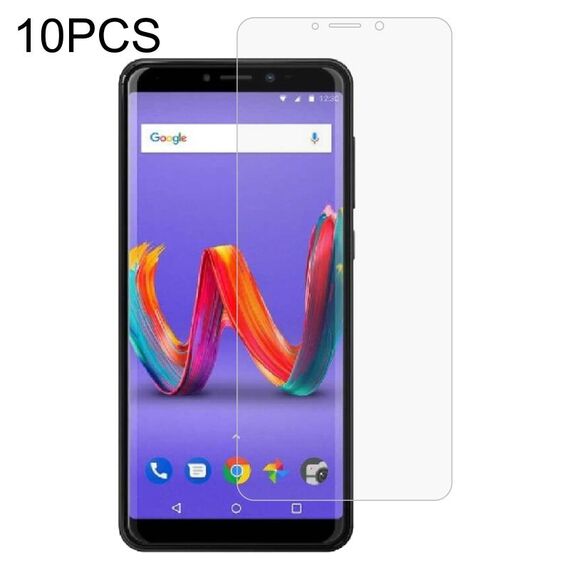 Pellicola in vetro temperato da 10 pezzi 0.26mm 9h 2.5D per Wiko Tommy 3