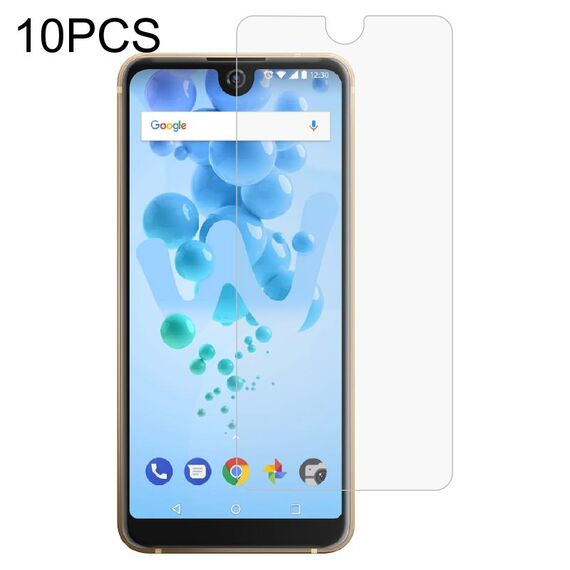 Film di vetro temperato da 10 pezzi 0.26mm 9h 2.5D per Wiko View2 Pro