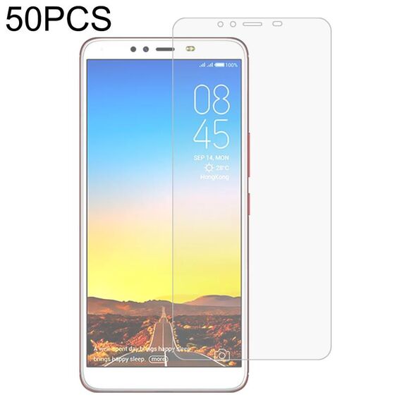 Film di vetro temperato da 50 pezzi 0.26mm 9h 2.5D per Tecno Spark 2