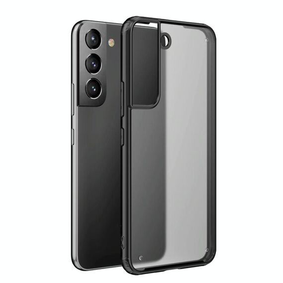 Per Samsung Galaxy S22 5G Cassa del telefono protettiva in TPU + PC a quattro angoli (Nero)