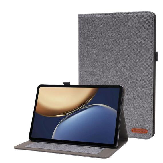 Per onore Tablet V7 Pro TPU + Cassa protettiva in pelle PU in pelle PU con clip per carte Nome (grigio)