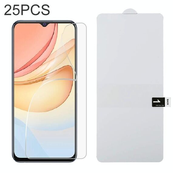 25 PCS Pellicola di idrogel a prova di esplosione a schermo intero per vivo Y53s