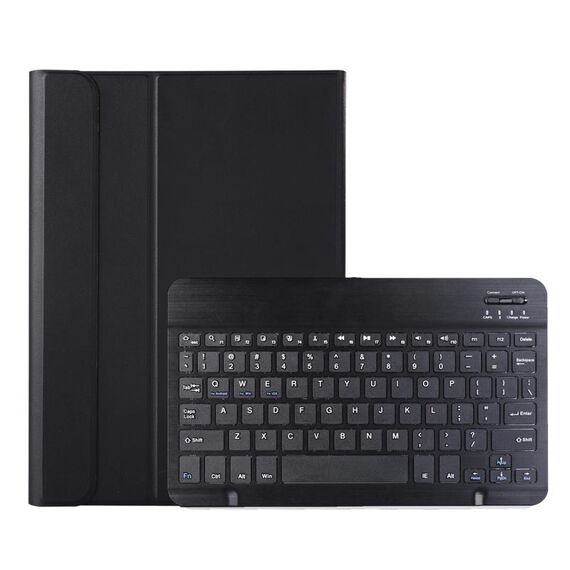 Custodia in pelle da tastiera Bluetooth A08 ultrasottile per Samsung Galaxy Tab A8 2021 SM-X205 / SM-X200 (nero)