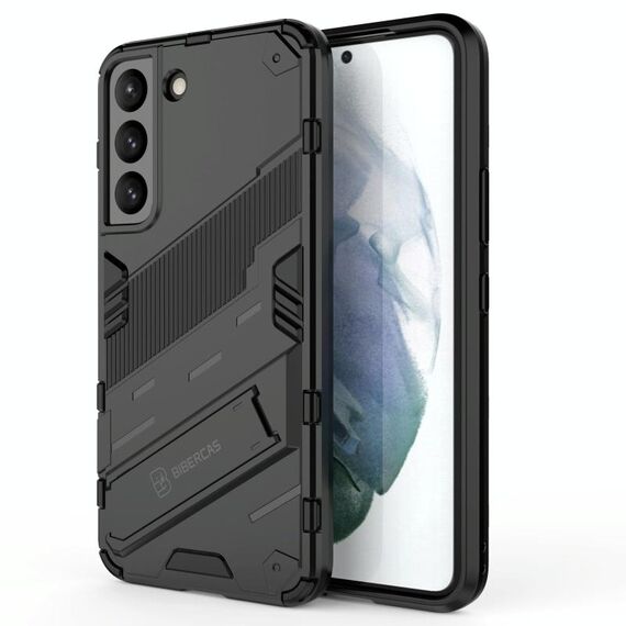 Per Samsung Galaxy S22 5G Punk Armor 2 in 1 PC + TPU Cassa del telefono antiurto con supporto invisibile (nero)