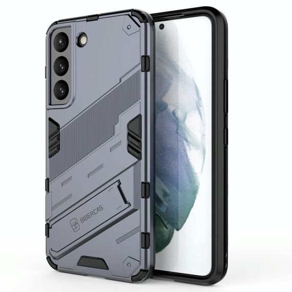 Per Samsung Galaxy S22 5G Punk Armor 2 in 1 PC + TPU Cassa del telefono antiurto con supporto invisibile (grigio)