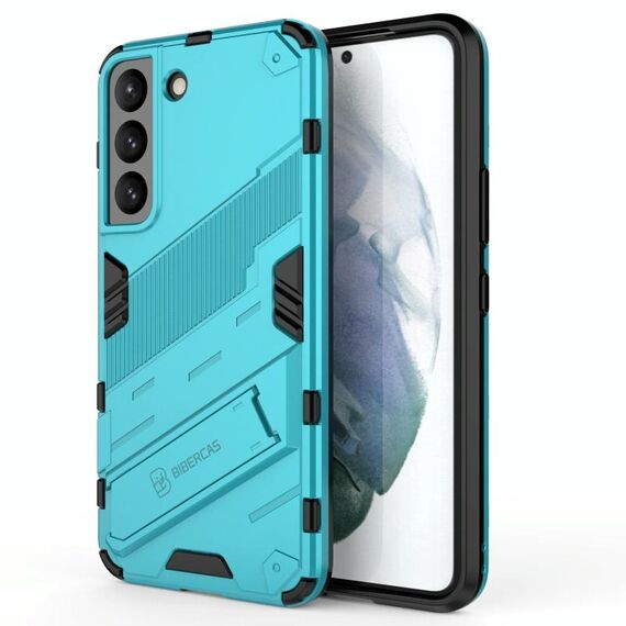 Per Samsung Galaxy S22 5G Punk Armor 2 in 1 PC + TPU Cassa del telefono antiurto con supporto invisibile (blu)