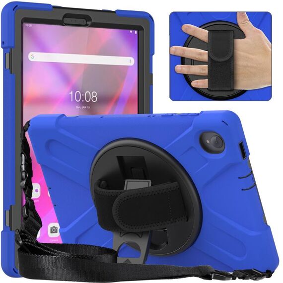 Per Lenovo Tab K10 / M10 Plus Custodia per tablet protettiva in silicone + PC (blu)