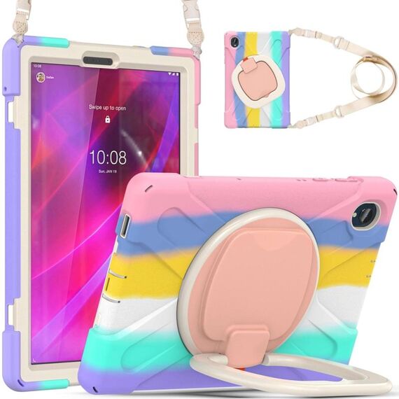 Per Lenovo Tab K10 / M10 Plus Custodia per tablet protettiva in silicone + PC (colorato rosa)