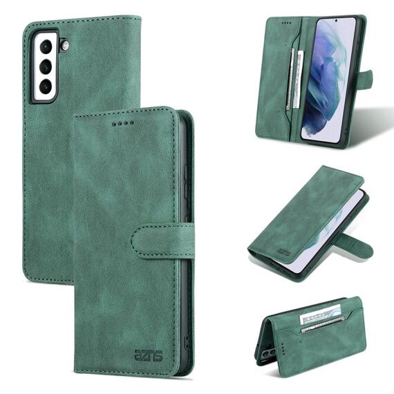 Per Samsung Galaxy S22 + 5G AZNS Dream II SENTION SENTIRE Custodia orizzontale in pelle flip (verde)