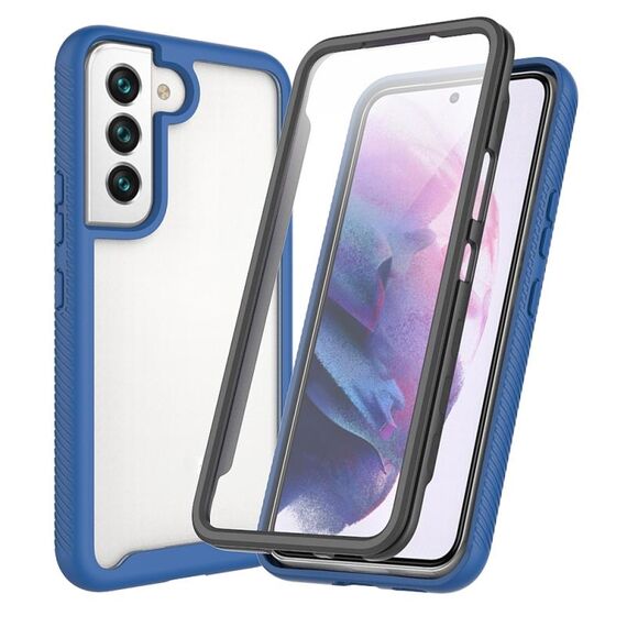 Per Samsung Galaxy S22+ 5G Sky Starry Full Body Hybrid Aoffroof Telefono (Royal Blue)