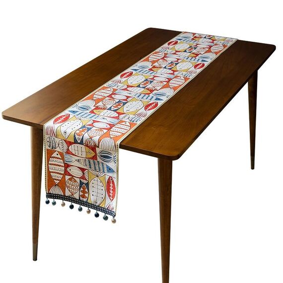 Home CHENILLE POLIESTERE TAPPA TABELLA RUNNER, Dimensioni: 33x300cm (surplus ogni anno)
