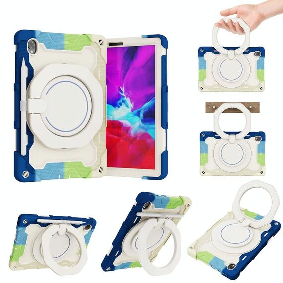 Per Lenovo Tab K10 / M10 Plus Armour Contrast Color Silicone + PC Case Tablet (Blu colorato)